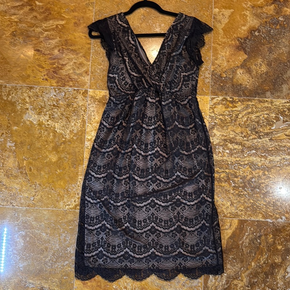 Tiffany rose maternity Elegant Black Lace Dress